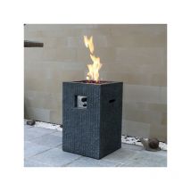 Gasfeuerstelle 'Mayon' in dunkler Natursteinoptik - Modeno