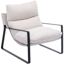 Wahson Office Chairs - Recliner Chair in Chenille Fabric Retro Comfortable Lounge Chair Upholstered for Bedroom Living Room Relax, Beige, Washon