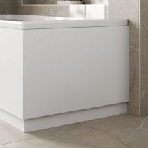 Aurora - Modern Bathroom 750mm End Bath Panel 18mm mdf White Gloss Wooden Plinth Easy Cut