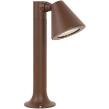 Qazqa - Modern Outdoor Bollard Rust Brown 30 cm IP44 Adjustable - Ciara