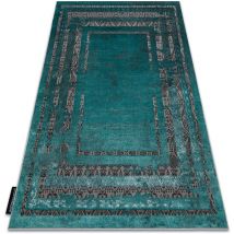 Modern de luxe carpet 1516 Frame vintage - structural green / anthracite green 140x190 cm