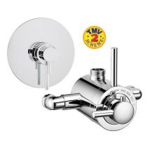 Modern Exposed Concealed Thermostatic Shower Mixer Valve with Adjustable Centers