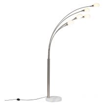 Design Floor Lamp Steel 5-Light - Sixties Marmo