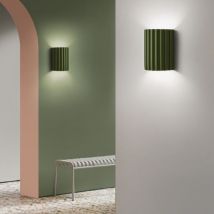 Wottes - Modern led Wall Lights Indoor Wall Sconce Lamp Up Down Wall Mounted Light Green Cool White Light 2Pcs