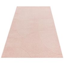 Lord Of Rugs - Modern Muse MU17 Geometric Rug for Retro Living Room, Bedroom, Kitchen, Lounge Soft Pink Rug in Medium 120x170 cm (4'x5'6')