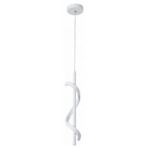 Wottes - Modern Pendant Ceiling Light Fixture led Spiral Hanging Lamp 2M Adjustable Chandelier Warm White Light White