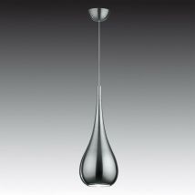 Lava Satin - Modern Hanging Pendant Satin 1 Light with Metal Alloy Shade, E27 - Italux