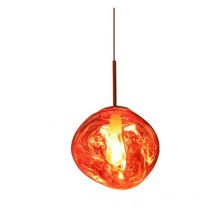 Modern Pendellampe Design Kreative Lampenschirm Hängeleuchte Höhenverstellbare Kronleuchter - Rot Ø27cm