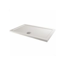 Hydrolux - Modern Rectangle Shower Tray 800 x 700mm Low Profile Slimline Lightweight White