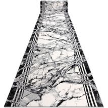 Modern runner tuls 51210 Marble anthracite 100 cm grey 100x250 cm