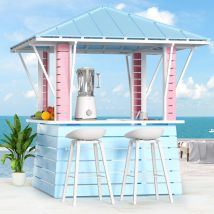 Modern Shade 2.5x2.5m Grillpavillon Mit Haken, Verblassungs Grillüberdachung Korrosionsbeständigen Grillunterstand Gartenpavillon Grill Gazebo Für 