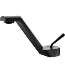 Modern Simple Bathroom Sink Taps Basin Taps Deck Mount Brass Taps for Bathroom Sink Single Handle Basin Mixer Tap for Bathtub or Kitchen (Noir)