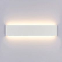 Stoex - Modern Wall Lights 12W 30CM Led Wall Light Up Down Indoor Aluminum Wall Sconce White For Living Room Bedroom Bathroom Dining Room Corridor ,