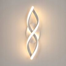 Comely - Moderna e creativa applique a led bianca per soggiorno 3000k 16w