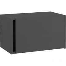 Moderna - Meuble haut urban 60 cm mélaminé 16mm anthracite 1 abattant