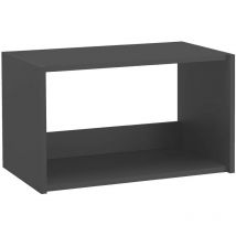 Moderna - Meuble haut urban 60 cm mélaminé 16mm anthracite 1 niche