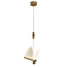 Moderne 1-flammige Pendelleuchte, dekorative Lampe in Schmetterlingsform, Acryl-Deckenleuchte für Schlafzimmer, Küche, Treppenhaus,