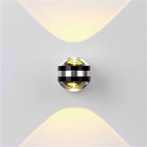 Moderne 10w Led-wandleuchte, Dekoration, Innenwandlampe, Kreative Minimalistische Beleuchtungsvorrichtung Für Flur, Schlafzimmer, Wohnzimmer, Schwarz 