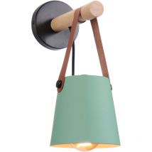 Axhup - Moderne Applique Murale Contemporain Industrielle Vert Lampe de Chevet Eclairage pour Salon Chambre Couloir