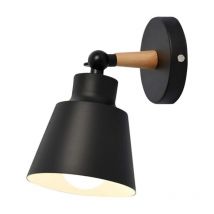 Stoex - Applique Murale Moderne En Bois Lampe Murale Rétro Applique Murale Minimaliste Pour Chambre à Coucher, Chevet, Couloir,Bureau, Couloir E27