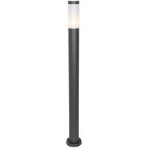 Moderne Außen-Mastleuchte dunkelgrau mit Opal 110 cm IP44 - Rox