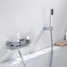 Badewanne Armaturen Wasserfall Wasserhahn Bad Dusche Set Badewannenarmaturen Mit Regal Wannenarmaturen Wasserfall Mit Handbrause Duscharmatur Für Bad 