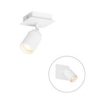 Moderner Badezimmerspot weiß quadratisch IP44 - Ducha