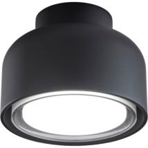 Moderne bottone Deckenleuchte aus schwarzem Aluminium 1xGX53