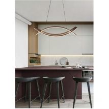 Trade Shop Traesio - Trade Shop - moderne deckenleuchte 2 gekreuzte gebogene linien warmes licht 3000K LP-27N -