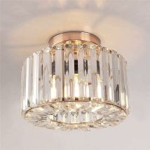 Wottes - Modern Deckenlampe Golden Kristall Deckenleuchte für Schlafzimmer Küche Restaurant