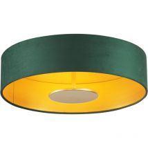Moderne Deckenleuchte Grün Samt Inkl. Led 3-stufen-dimmbar - Bredow