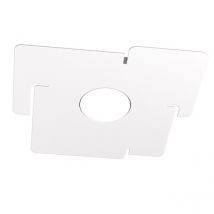 Top-light - Top Light - echo Top Light LED-Deckenleuchte aus quadratischem weißem Metall mit Gx53-Glühlampenanschluss