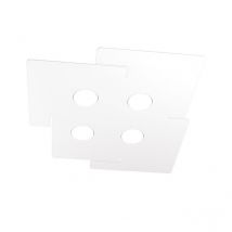 Top-light - Top Light - echo Top Light LED-Deckenleuchte aus rechteckigem weißem Metall mit 4 Gx53-Glühbirnenfassungen