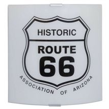 Moderne Glaswandleuchte route66 Silberrahmen 26x8xh.26 cm