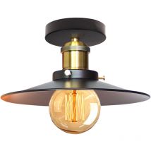 Wottes - Modern Industrielle Deckenleuchte E27 Wohnzimmer Küche Eisenkunst Kreative Deckenlampe 22CM