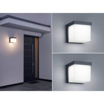 Moderne led Außenwandlampen in Anthrazit IP54 - 2er Set Außenbeleuchtung Haus