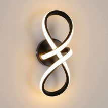 Led Wandleuchte Moderne Wandlampe Warmweiß 3000K Für Schlafzimmer Wohnzimmer Flur - Goeco