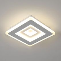 Moderne LED-Deckenleuchte, Quadratische 28W 3150LM LED-Deckenlampe, Weiße Acryl-Deckenleuchte für Schlafzimmer, Wohnzimmer, Flur, Arbeitszimmer,