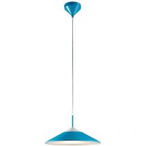 Hängelampe Hängeleuchte Pendelleuchte Esszimmerlampe Wohnzimmerleuchte Esszimmer, Retro blau, led 12W 960Lm warmweiß, DxH 32x150cm