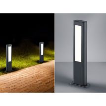 2er set led Wegeleuchten Anthrazit / Acrylglas Weiß, IP54, Höhe 50cm