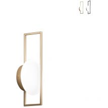 Moderne Metall-wandlampe Mit Rundem Led-diffusor Fobos - Gold