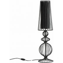 Moderne Nachttischlampe in Schwarz