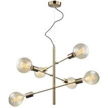 Italux Madalyn - Moderner hängender Anhänger Antike Bronze 6 Licht, E27