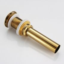 Readcly - Bonde et accessoires pour vasque et lavabo,Moderne Pop-up Rétro Bouchon Bonde de Lavabo Vidange Clic-clac sans Trop-Plein en Laiton doré