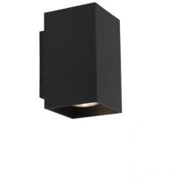 Moderne Smart Wandleuchte schwarz inkl. 2 WiFi GU10 - Sandy