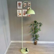 Moderne Stehlampe aus Minzgrün Metall mit Beweglichem Kopfteil, E27-Sockel, Moderne Stehlampe für Wohnzimmer oder Schlafzimmer
