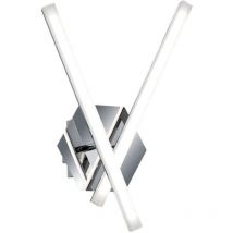 Lucio - Moderne led Wandleuchte Chrom, Warmweiß 3000K 1000lm - Italux