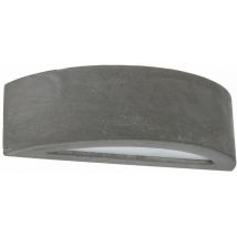 Moderne Wandleuchte Up Down Beton Glas E27 wohnlich