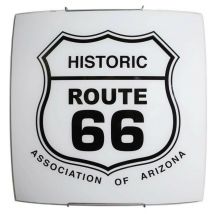 Energy - Moderne weiße Glasdeckenleuchte route66 Stahlhaken 40x40xh.11 cm