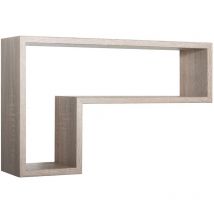 Dekorativer wandregal mod. Lettera farbe eiche sagerau